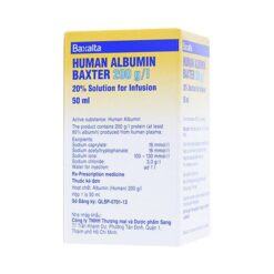 Human Albumin Baxter 200G/L 20% 50Ml