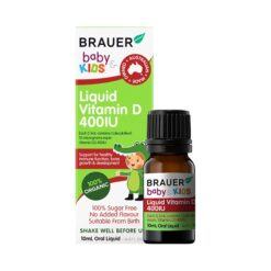 Thực phẩm bảo vệ sức khỏe Brauer Baby & Kids Brauer Liquid Vitamin D 400IU