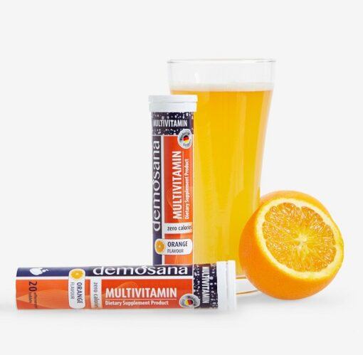 Viên uống Demosana Multivitamin Total Refresh-Orange Flavour