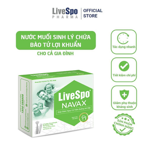 Livespo Vavax Dành Cho Gia Đình - Dung dịch vệ sinh tai mũi họng