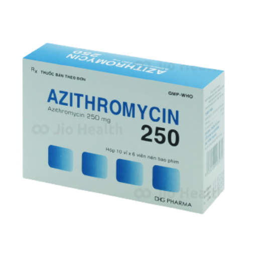 Thuốc Azithromycin 250 điều trị các bệnh lý nhiễm khuẩn