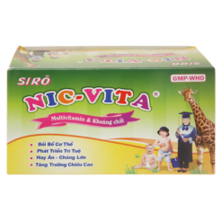 Siro Nic-Vita giúp trẻ ăn ngon, phát triển chiều cao