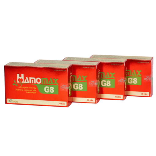 Viên uống Hamomax G8 - Hỗ trợ điều trị mỡ máu, gan nhiễm mỡ, huyết áp cao