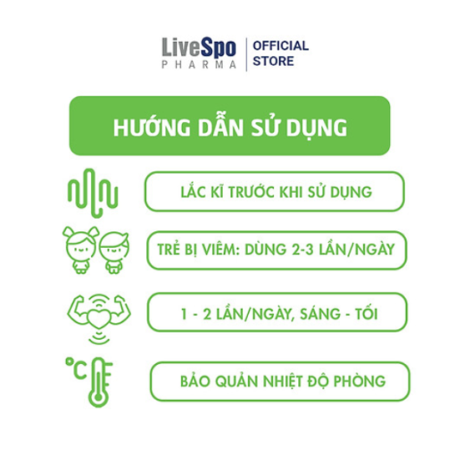 Livespo Vavax Dành Cho Gia Đình - Dung dịch vệ sinh tai mũi họng