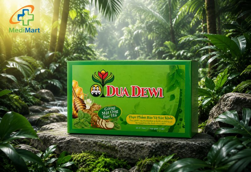 Thực phẩm bảo vệ sức khỏe Siro Dua Dewi (Hộp 12 gói x 15ml)