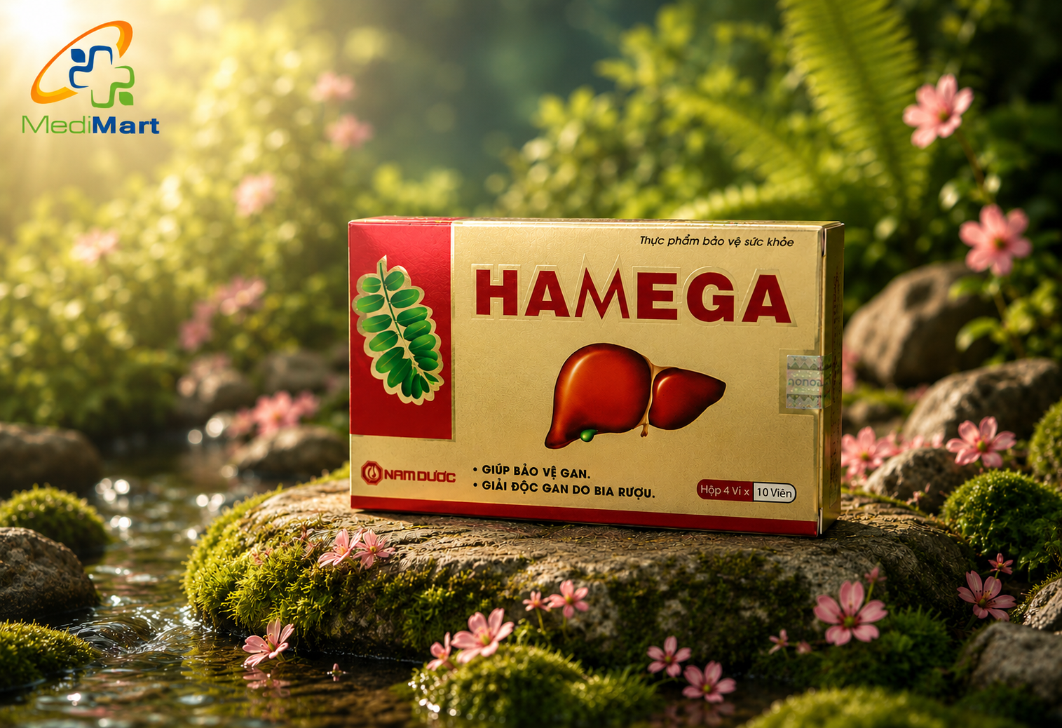 Viên uống giải độc gan Hamega Nam Dược (Hộp 4 vỉ x 10 viên)
