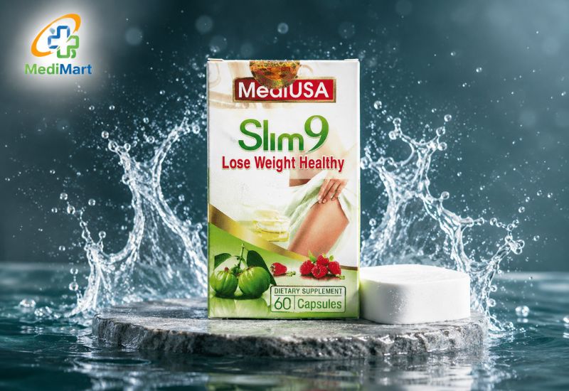 Viên uống hỗ trợ giảm cân MediUSA Slim 9 (Hộp 60 viên)