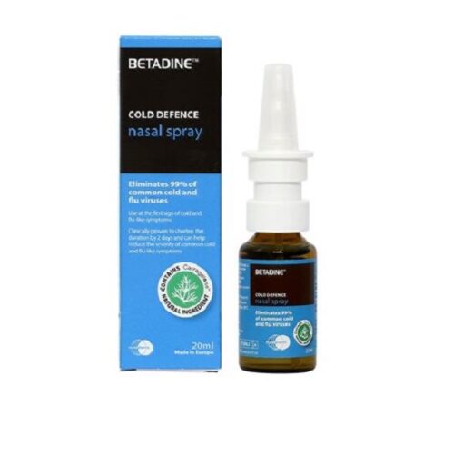 Dung dịch xịt mũi ngừa cảm cúm cho người lớn BETADINE Cold Defence Nasal Spray