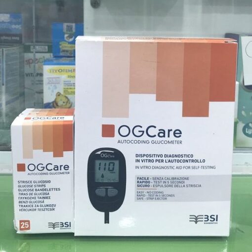 Bộ máy đo và que thử đường huyết OG Care