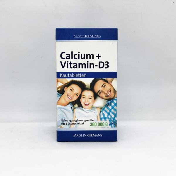 Viên nhai ngọt bổ xương khớp Calcium + Vitamin D3