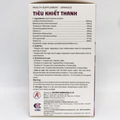 Hỗ trợ giảm ho, tiêu đờm Cốm Tiêu Khiết Thanh