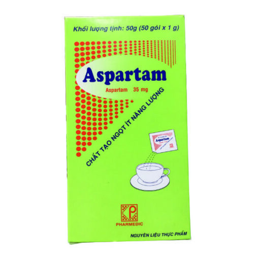 Đường ăn kiêng Aspartam Pharmedic (Hộp 50 gói)