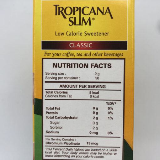 Đường ăn kiêng Tropicana Slim Low Calorie Sweetener Classic