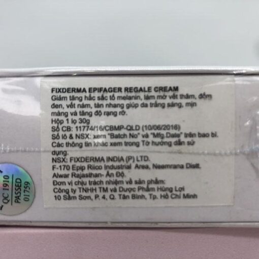 Fixderma Epifager Regale Cream