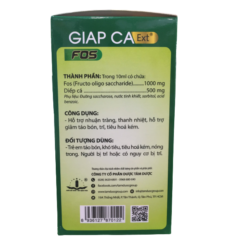 Dung dịch hỗ trợ giảm táo bón Giap CaExt FOS