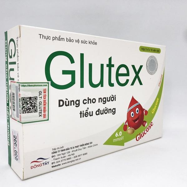 Viên uống hỗ trợ hạ đường huyết Glutex