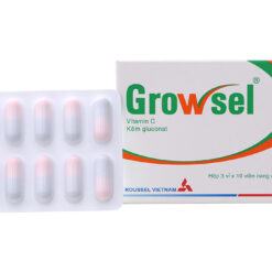Thuốc bổ sung vitamin C, kẽm Growsel