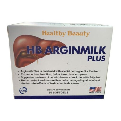 Hỗ trợ chức năng gan Healthy Beauty HB Arginmilk Plus