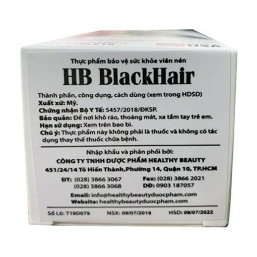 Giảm rụng tóc, đen tóc Healthy Beauty HB BlackHair