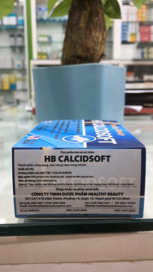 Bổ sung canxi Healthy Beauty HB CalcidSoft