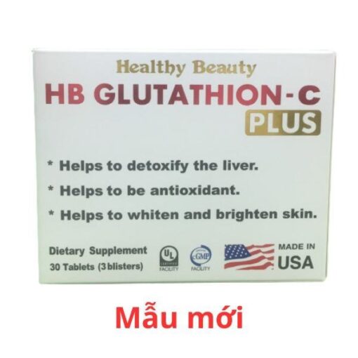 Chống oxy hóa, giải độc gan Healthy Beauty HB Glutathion- C Plus