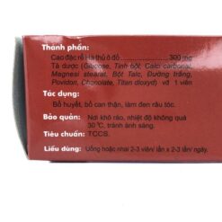 HÀ THỦ Ô TRAPHACO 100 VIÊN NÉN BAO ĐƯỜNG