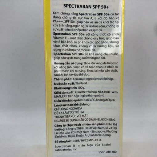 Kem chống nắng Spectraban Spf 50+