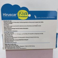 Kem trị sẹo cho trẻ em Hiruscar Kids Formulation 10g