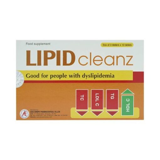 Viên uống hỗ trợ giảm cholesterol máu Lipid Cleanz