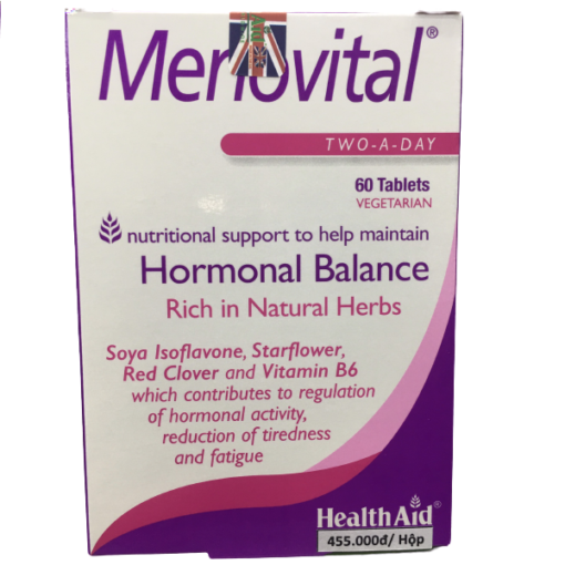 Viên uống hỗ trợ cân bằng hormon nữ HealthAid Menovital Tablets