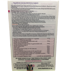 Viên uống hỗ trợ cân bằng hormon nữ HealthAid Menovital Tablets