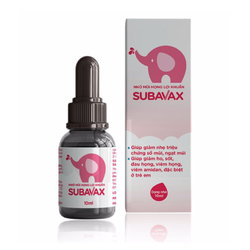 Nhỏ mũi họng lợi khuẩn Subavax 10ml