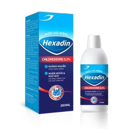Nước xúc miệng Hexadin giúp kháng khuẩn miệng và khử mùi hôi