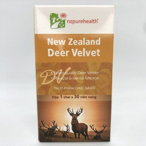 Viên Uống Nhung Hươu NZPurehealth Deer Velvet -30 Viên