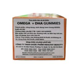 Viên uống bổ mắt Healthy Beauty Gluten Free Omega + DHA Gummies