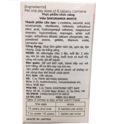 Viên uống trắng da Sakuramin White
