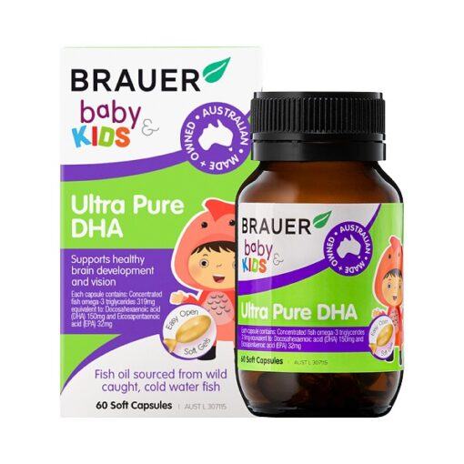 Thực phẩm bảo vệ sức khỏe Brauer Baby & Kids Ultra Pure DHA