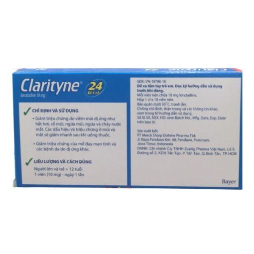 Thuốc dị ứng Clarytine