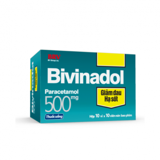Thuốc giảm đau hạ sốt Bivinadol 500mg