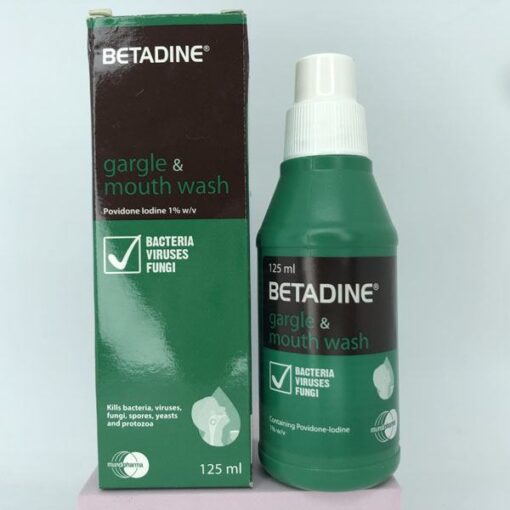 Thuốc súc miệng Betadine chai 125ml