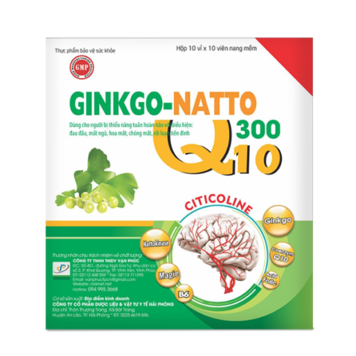 Viên uống bổ não Ginkgo-Natto 300 Q10