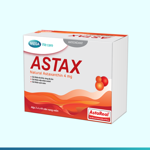 Viên uống cải thiện nếp nhăn Astax Natural Astaxanthin 4mg