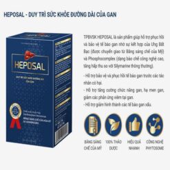Thực phẩm bảo vệ sức khỏe viên uống bổ gan Heposal