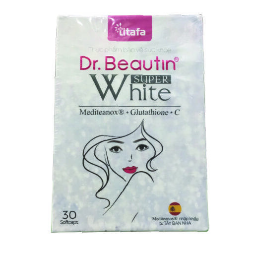 Viên uống trắng da, giảm nám Dr. Beautin SUPER White (Hộp 30 viên)