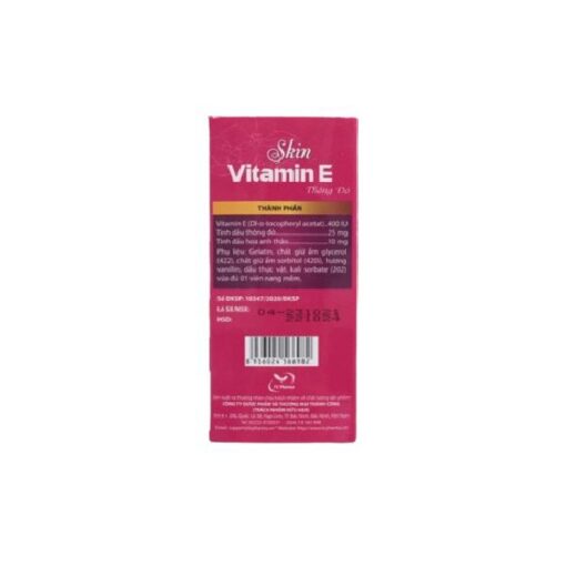 Viên uống Skin Vitamin E Thông Đỏ