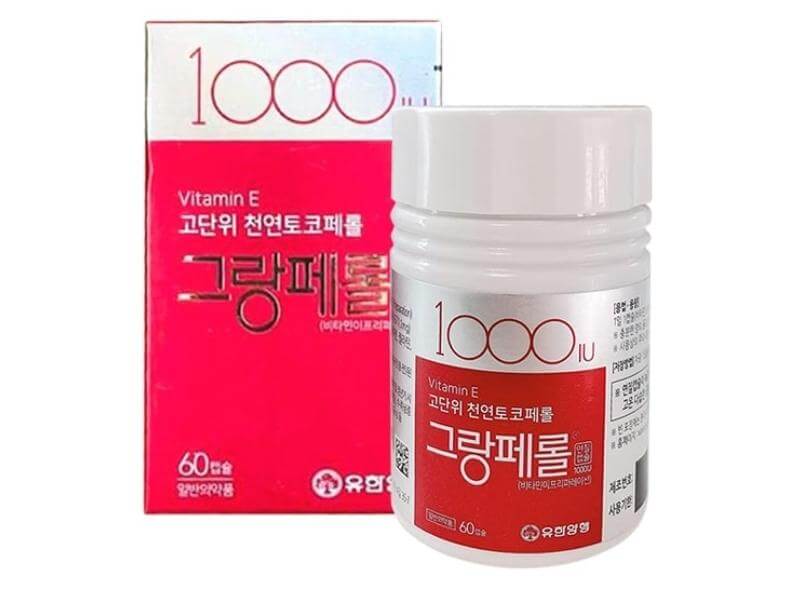 Viên uống vitamin E 1000 IU là sản phẩm bán chạy hàng đầu tại thị trường Hàn Quốc