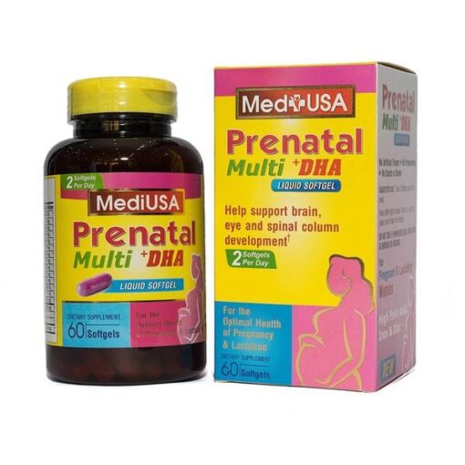 Viên Uống Bổ Sung Vitamin Cho Bà Bầu MediUSA Prenatal Multi +DHA