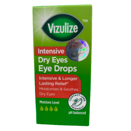 Dung dịch nhỏ mắt Vizulize Intensive Dry Eyes Eye Drops Intensive & Longer Lasting Relief