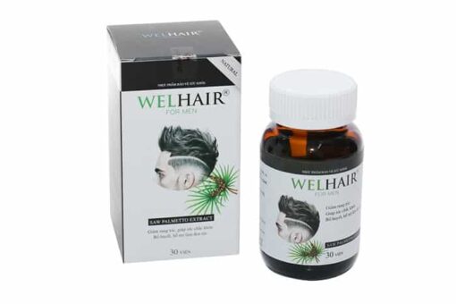 Thực phẩm chức năng giảm rụng tóc, mọc tóc cho nam Welhair For Men