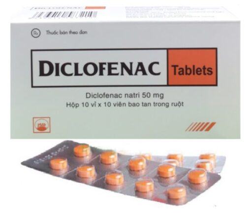 Thuốc Diclofenac Tablets 50mg.